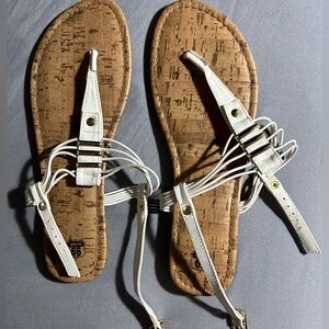 Womans white sandals